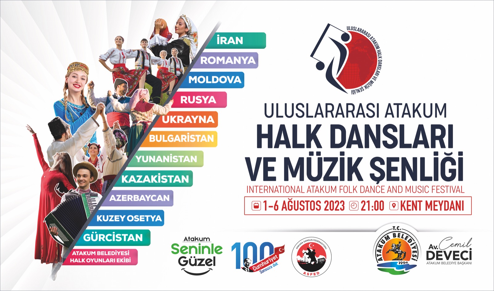 Uluslararası Halk Dansları Toplulukları Atakum’da buluşuyor