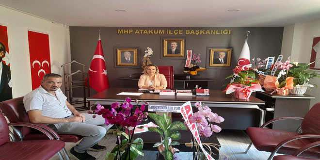 SAMSUNUMHABER MEDYA GRUBU MHP ATAKUM İLÇE BAŞKANINI ZİYARET ETTİ.