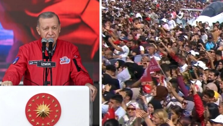 Cumhurbaşkanı Erdoğan, İzmir TEKNOFEST alanında: Şu ana kadar 330 bin ziyaretçi ağırlandı