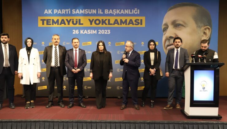 AK PARTİ SAMSUN’DA TEŞKİLAT TEMAYÜL YOKLAMASI YAPILDI