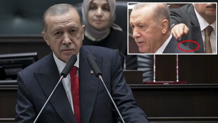 Kürsüde konuşan Erdoğan’ın omzuna arı kondu! Koruması hemen müdahale edip etkisiz hale getirdi