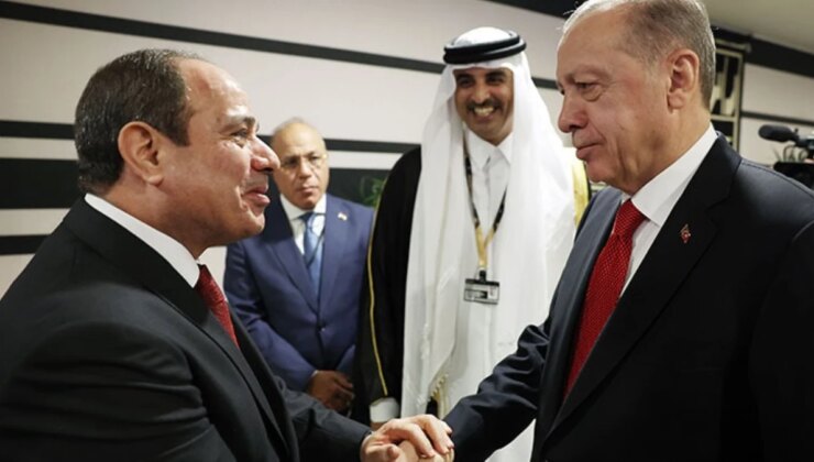 Cumhurbaşkanı Erdoğan, Mısırlı mevkidaşı Sisi ile görüştü
