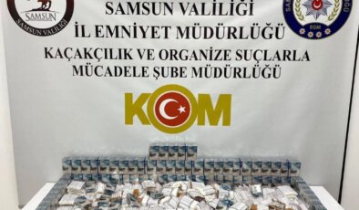 Samsun’da Kaçak Sigara Operasyonu